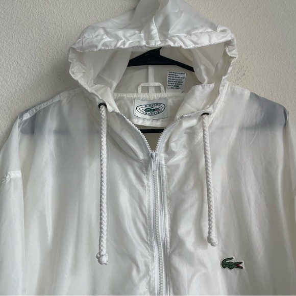 Izod x Lacoste Half Zip Hooded Nylon Pullover Jacket - Picture 4 of 8